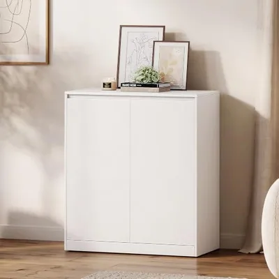 DIY Modular Storage Cabinet, 2-Door Freestanding Base Cabinet, White
