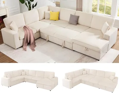 130 in Sofa Bed, Sleeper Sofa, Beige