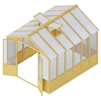 Wooden Greenhouse Box 3